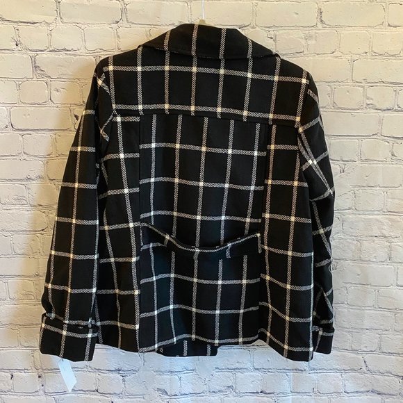 Larry Levine Aubrey Double-Breasted Swing Coat, L - Picture 5 of 5